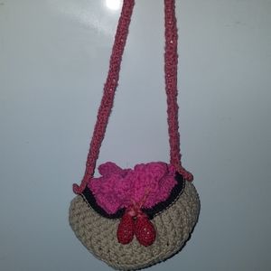 crocheted purse/ bag